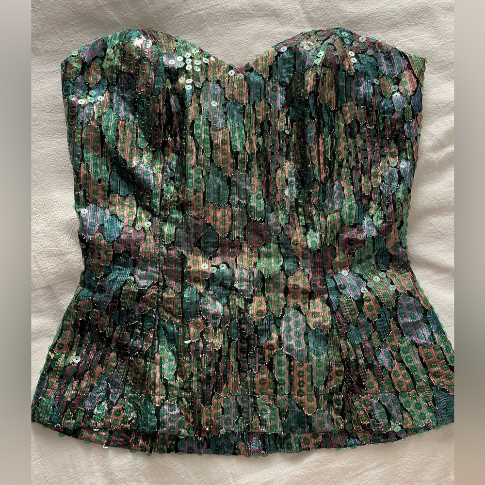 Vintage sequin bustier